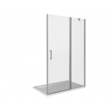 MOKKA WTW-110-C-WE Душевое ограждение 110 * 185,прозрачное стекло 5 мм "GOOD DOOR"